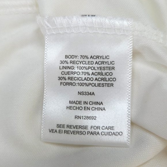 Steve Madden NYC Crochet Lined Midi Dress Crisscross Back Sleeveless XXXL Cloud - Picture 5 of 9